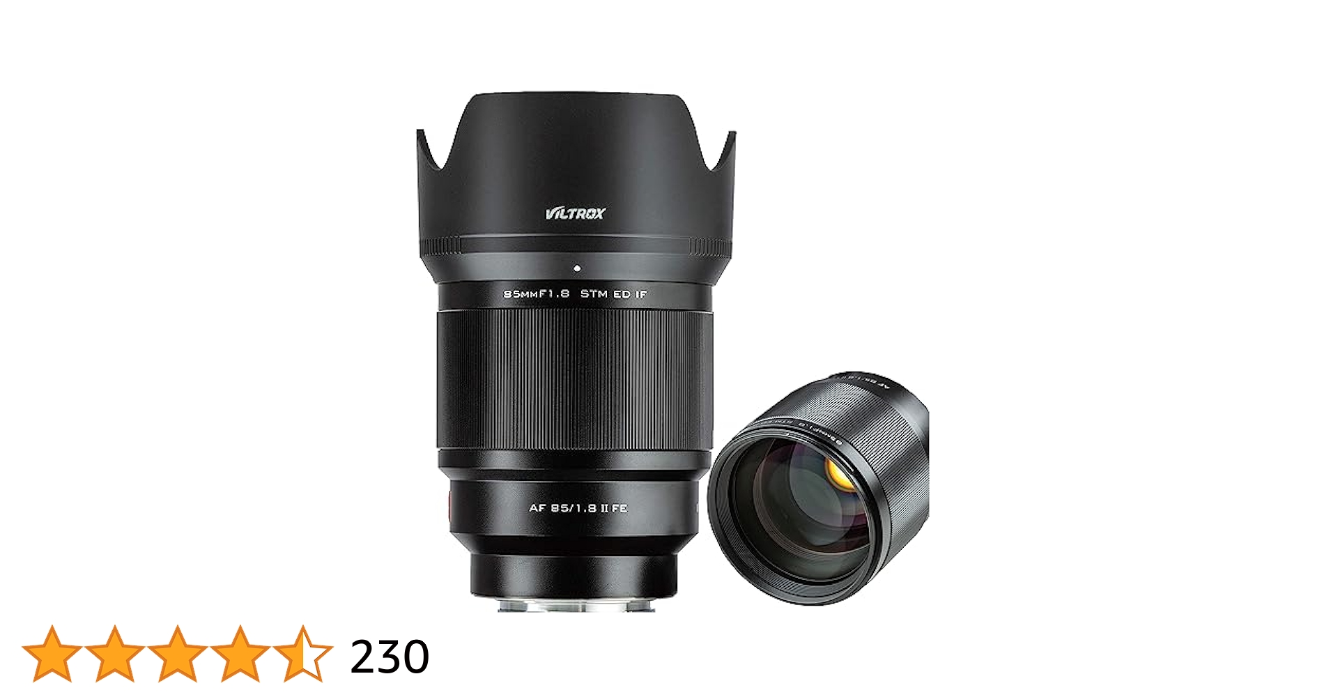 VILTROX AF 85/1.8 II FE フィルター付 Viltrox AF 85mm f/1.8 II FE STM Prime Lens for Sony E AF 85